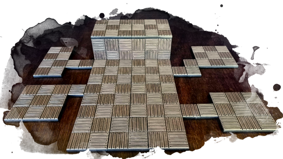 Dungeon Tiles Painting Guide - Wooden Floorboards in three steps.