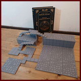 Variety Pack set up 2, crypts of the damned, Modular Realms magnetic dnd terrain, double-sided dungeon tiles. Buy DnD gaming terrain here