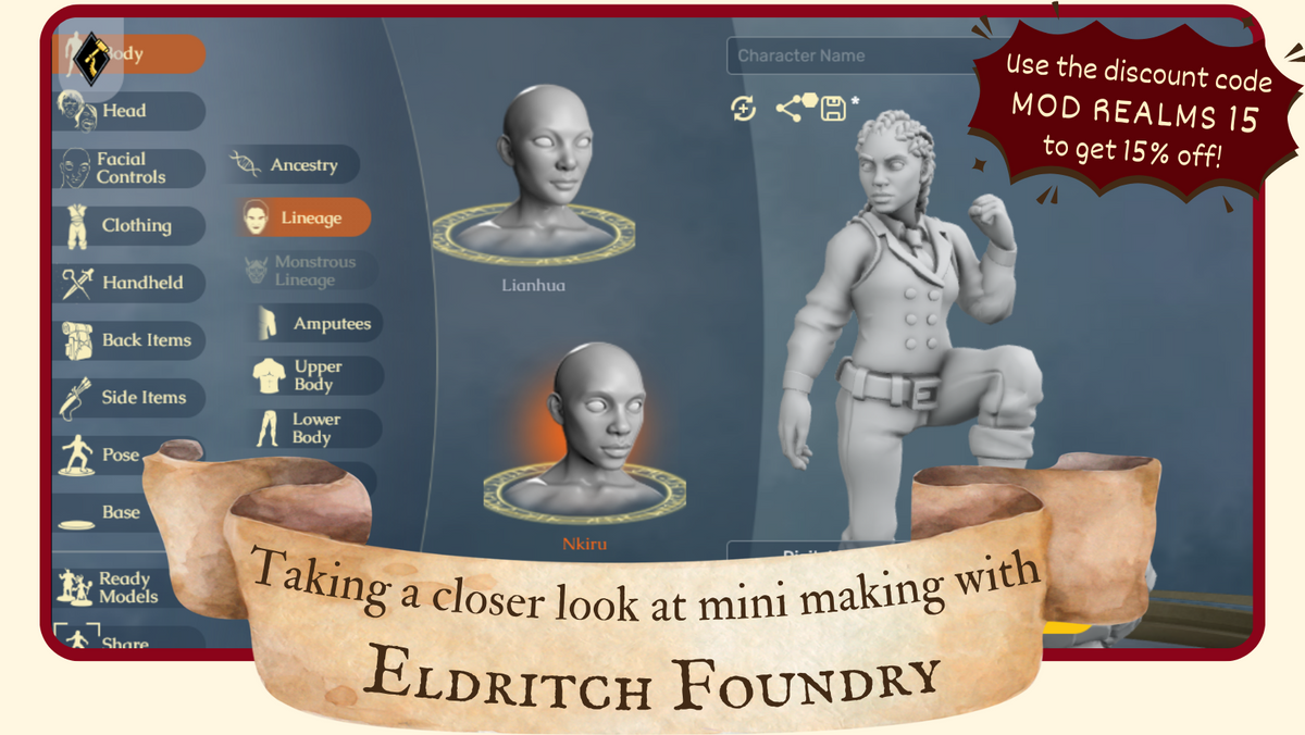 Taking a closer look at custom mini making with Eldritch Foundry ...