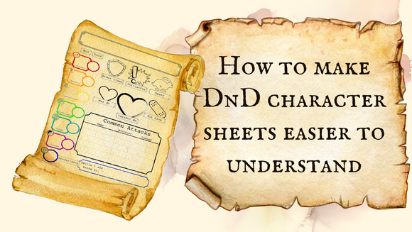 How to make DnD character sheets easier for beginners to understand