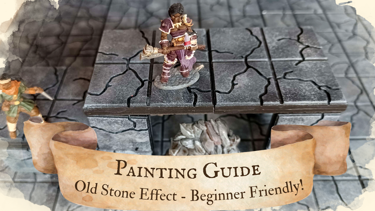 Dungeon Tiles Painting Guide Old Stone Effect Modular Realms