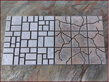 Flash Sale! Painted 10 3x3 tiles (cracked stone and flagstone)