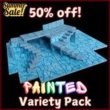 Flash Sale! Painted blue marble / ice Variety Pack