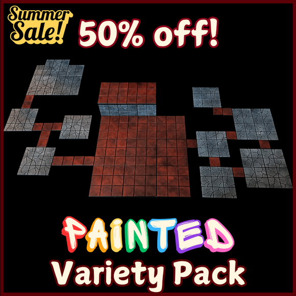Flash Sale! Painted red marble / cracked stone Variety Pack