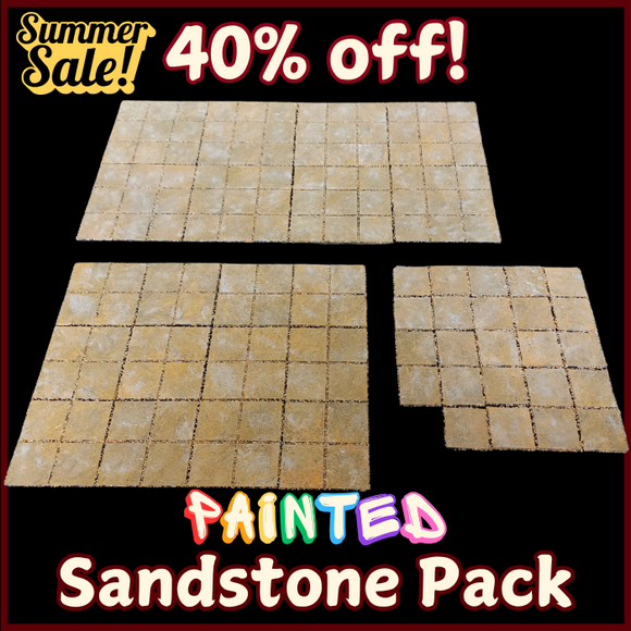 Flash Sale! Painted Sandstone / Dungeon Stone set