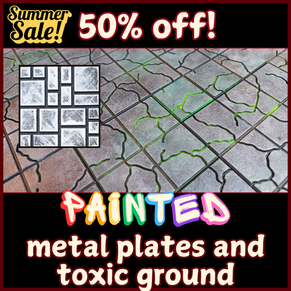 Flash Sale! -Sci-fi-esque metal plates and toxic ground