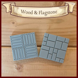 Wood and FlagStone surface designs for Modular Realms magnetic dnd terrain, double-sided dungeon tiles. Buy DnD terrain here