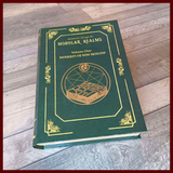 front 3 quarter image of Modular Realms Wizards Spell Book, packaging to store your gaming terrain in hidden conveniently on your bookshelf